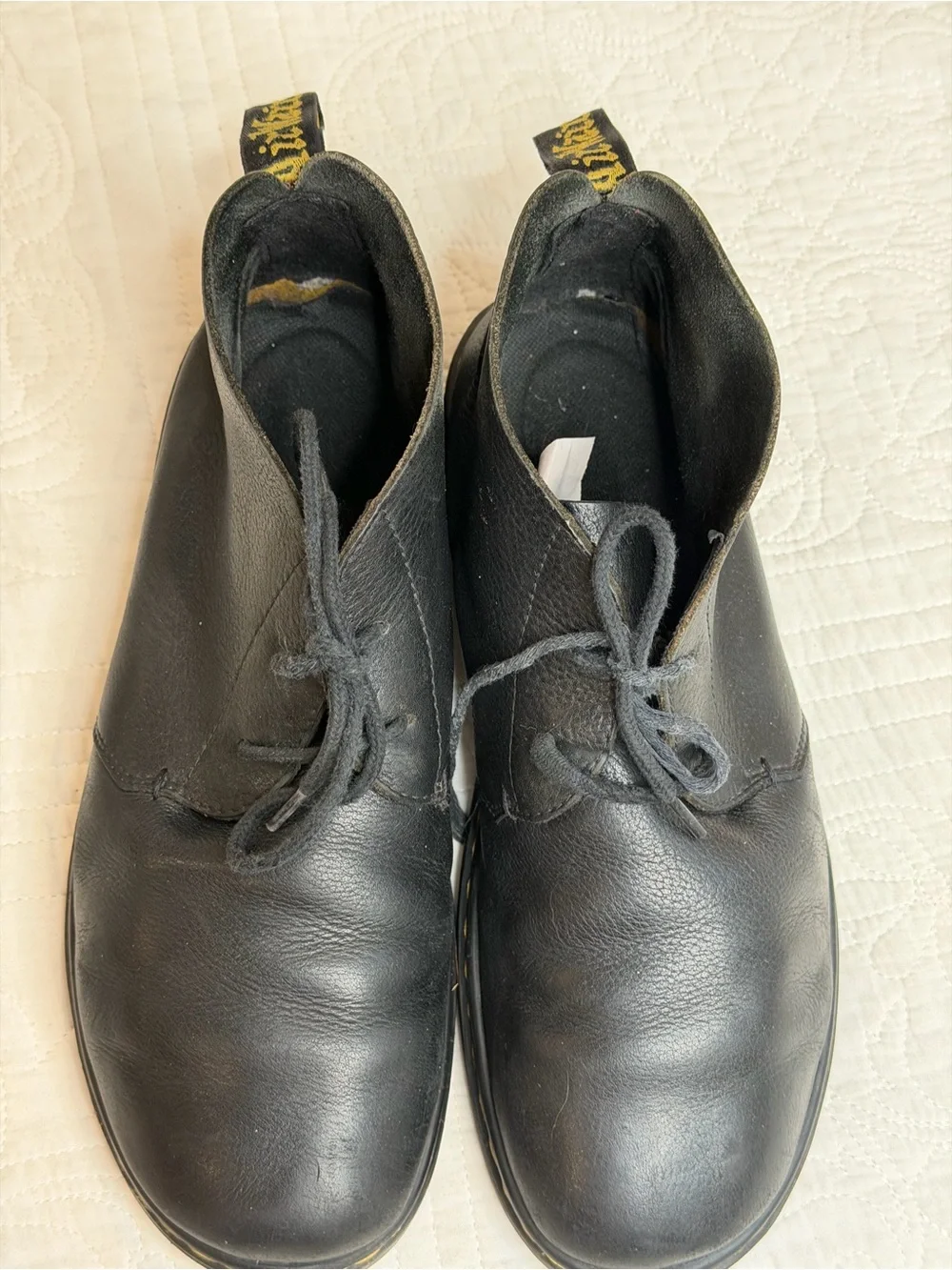 Dr. Martens Ember Black Leather Chukka Ankle Boots Shoes Lace Up Men's Size 11